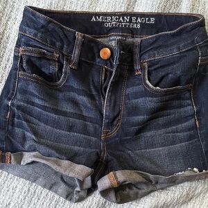 American Eagle Outfitters Dark Blue Jean Shorts